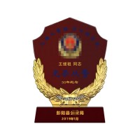 公安部全国公安机关爱民模范集体优秀公安基层单位优秀公安局奖牌