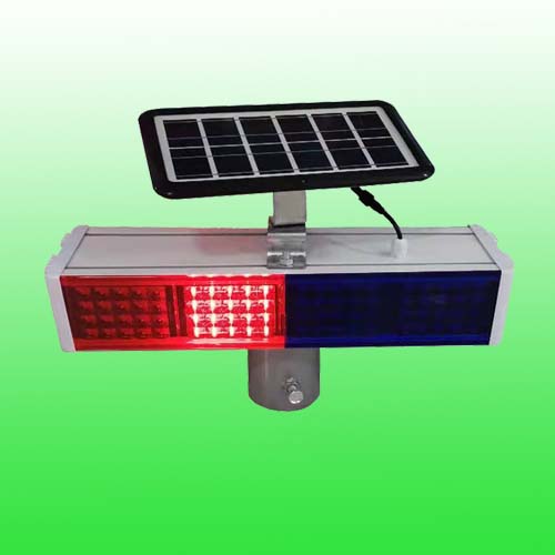 太阳能红蓝警示灯