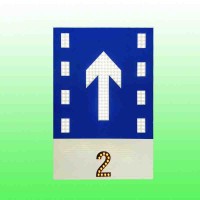 直行、左转、右转分道标志牌 自发光分道行驶标志支持定制