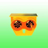 高速太阳能雾灯 同步太阳能警示灯 猫头鹰仿生警示灯