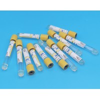 黄色管帽含促凝剂及分离胶PET材质真空采血管_抽血管