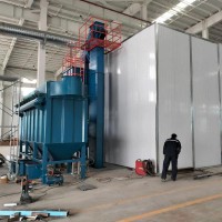 非标定做升级气力回收式喷砂房