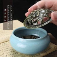 民艾天下家用香炉陶瓷空气净化炉