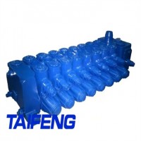 泰丰智能多路阀河南客户来厂装配调试